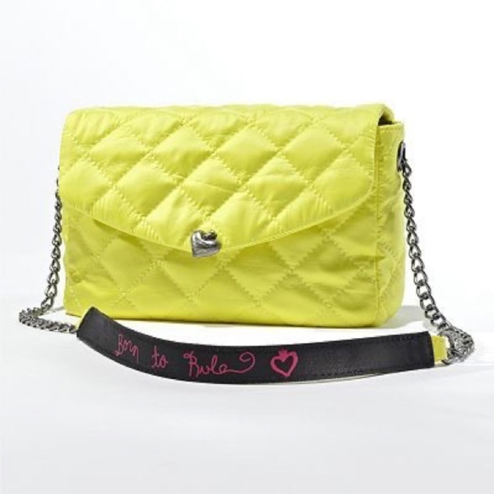 LIMITED EDITION PRINCESS VERA WANG KATE NEON QUILTED BORN TO RULE COLLECTION BAG
